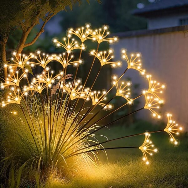 2-Pack Upgraded Fireworks-Style Swaying Solar Lights